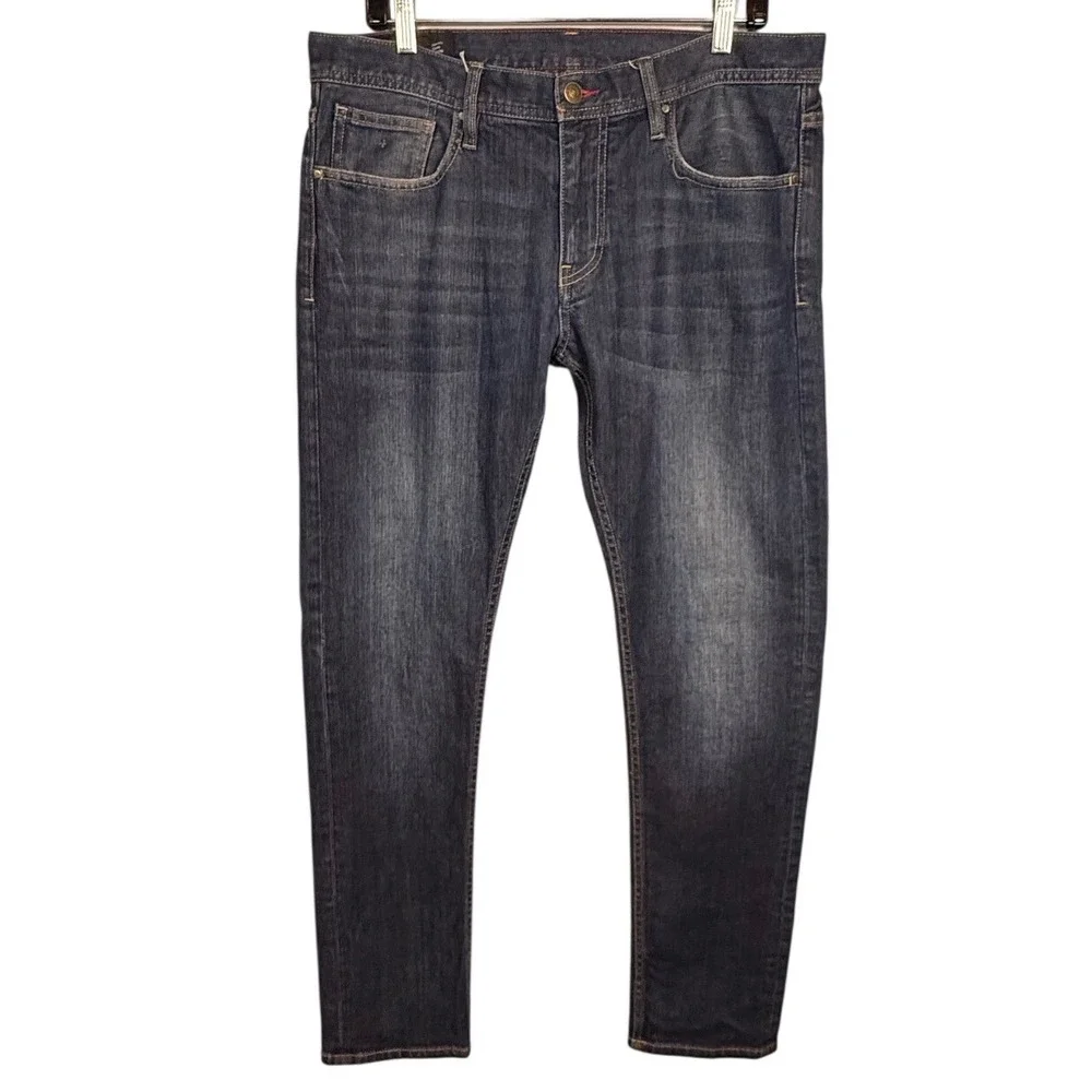 Armani Exchange Mens Slim Fit Dark Wash Denim Jeans Blue Size 34R